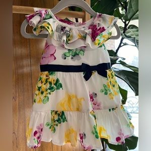 Janie and Jack Watercolor Floral Dress